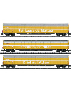 Freight Car Set Greater Sliding Wagon Swiss Post Ep VI N