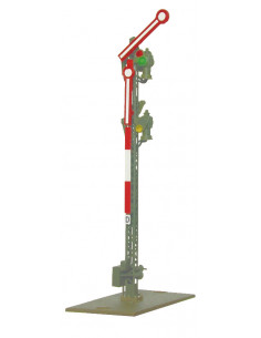 Semaphore home signal with 2 uncoupled arms N