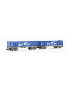 Set Rail Sider 2 open wagons Ealos N