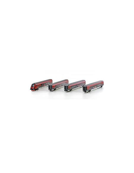 Conjunto OBB Railjet 4 coches de viajeros Ep VI N