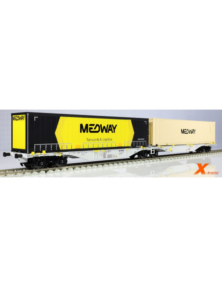 Wagon VTG Sggmrss Medway with 45 feet containers Ep VI HO