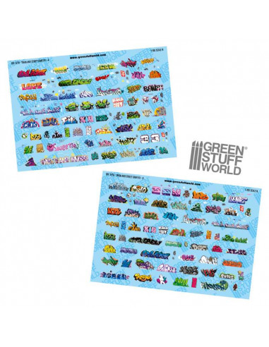 Calcas de grafitis para trenes 1:160 N