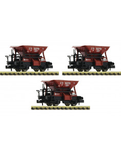 Set de 3 vagones para el transporte de balasto DRG Ep II N