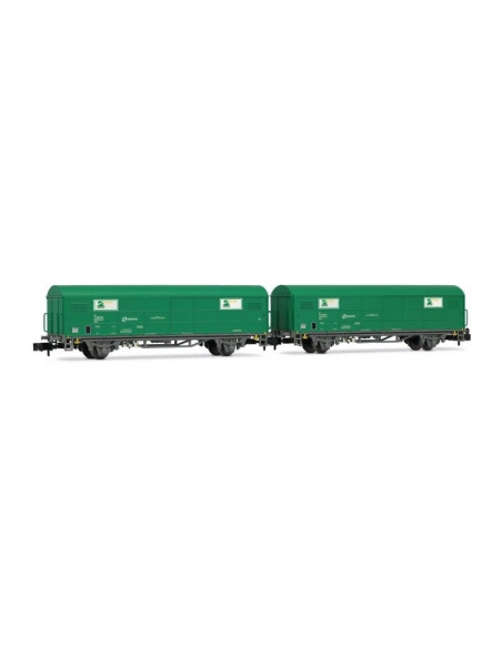Set de dos vagones JPD Renfe Mercancias Ep V N