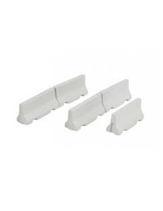 Set de 5 barreras de obra de plastico N