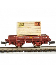 Vagon unificado borde bajo carga cajon de madera N