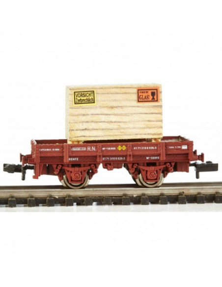 Vagon unificado borde bajo carga cajon de madera N