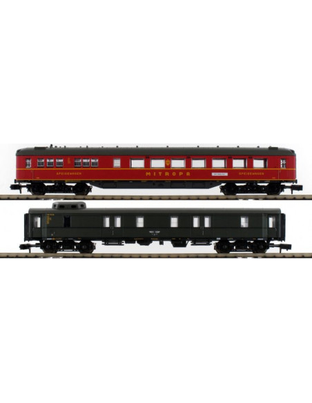 Berlin Hamburg train express passenger car set Ep II N