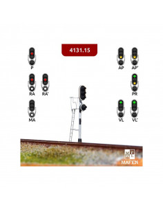 Señal luminosa RENFE Cuatro luces (v/r/a/b) N