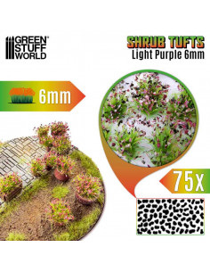 Shrub Tufts 6mm self-adhesive Light Purple
