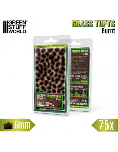Matas Cesped Tufts 6 mm Marron Quemado