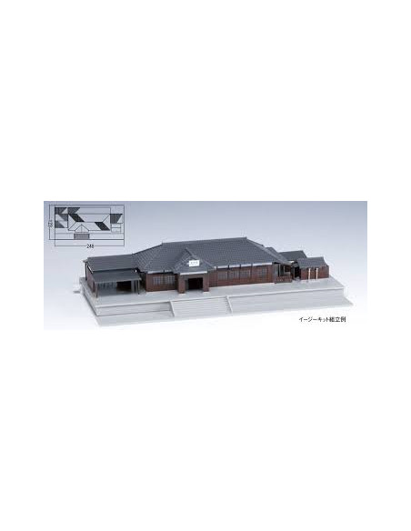 Rural station N scale