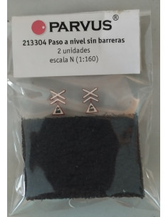 Señales paso a nivel sin barreras N