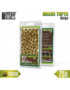 Static Grass Tufts 6 mm Beige