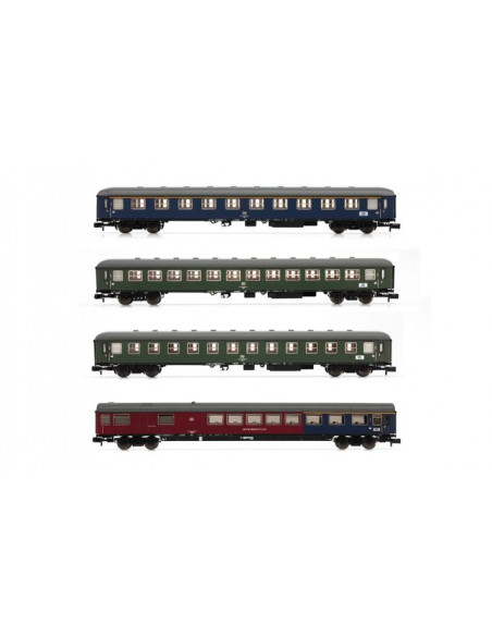 Set passenger cars Schnellzug DB Ep IV N