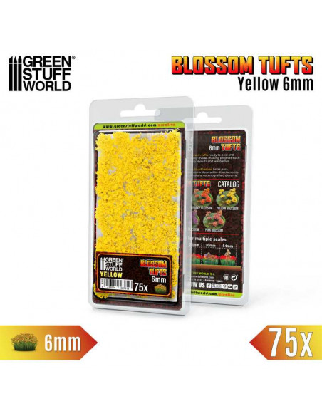 Blossom Tufts 6mm Yellow Flowers