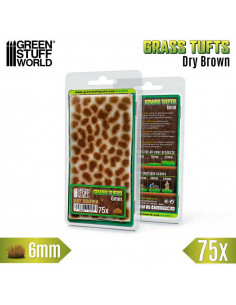 Static Grass Tufts 6 mm Dry Brown