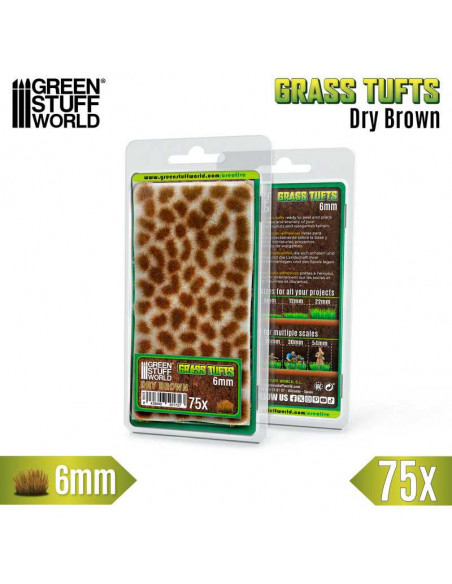 Matas Cesped Tufts 6 mm Marron Seco