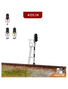 Señal de  luces rojo ambar Fine Scale N