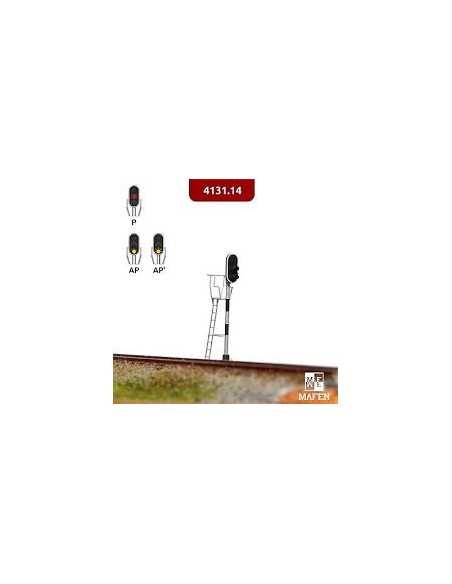 Señal de  luces rojo ambar Fine Scale N