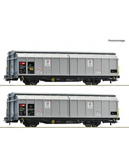 Vagones SBB Cargo Hbbillns puertas corredizas Ep VI HO