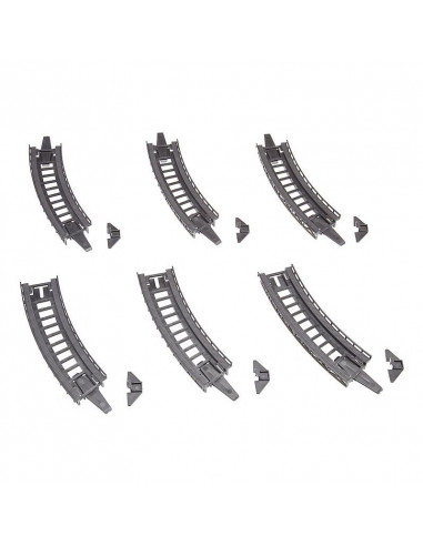 6 track beds curved N