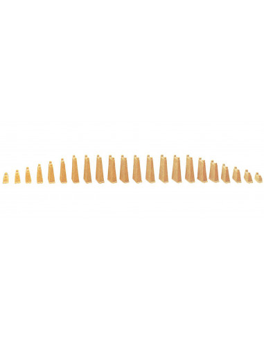 Z Scale Pieces Graduated Stone Pier (Set of 22)