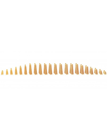Z Scale Pieces Graduated Stone Pier (Set of 22)