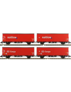 Set vagones RAILION DB Cargo Hirrs-tt 325 Ep VI N