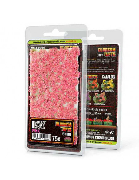Blossom Tufts 6mm Pink Flowers