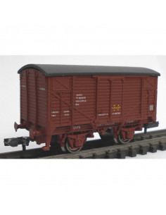 Vagón unificado cerrado rojo óxido N