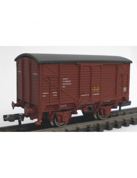 Vagón unificado cerrado rojo óxido N