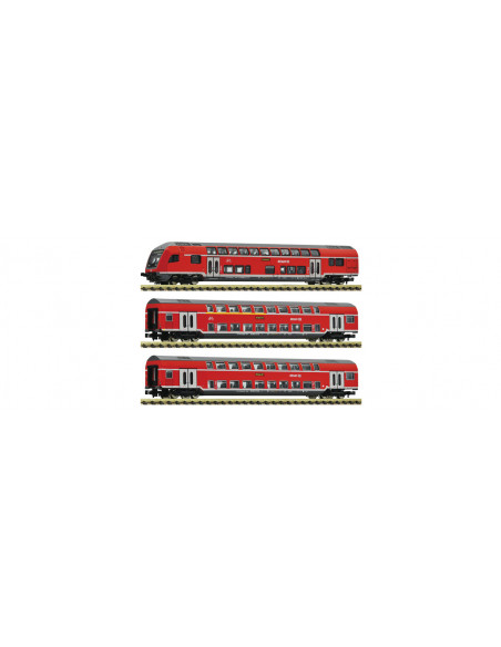 3 piece set double deck coaches DB AG DCC N