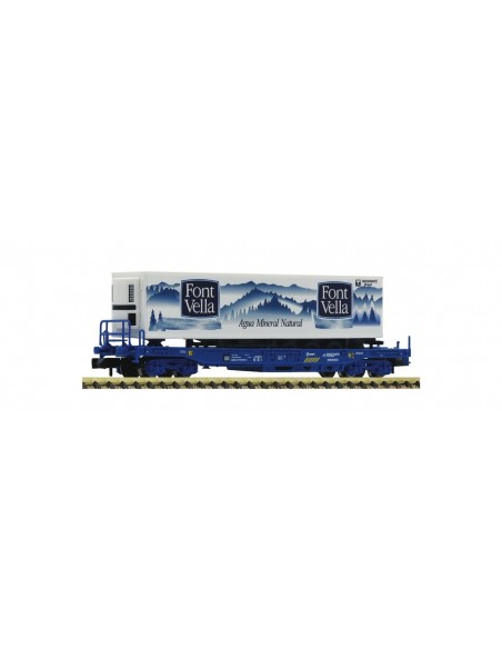 Renfe pocket wagon with semitrailer Font Vella Ep V N
