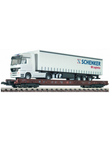 Low floor wagon with truck DB SCHENKER Ep V N
