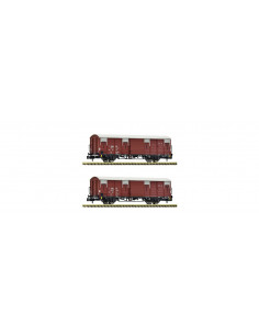 2 piece set covered goods wagons DR Ep VI N