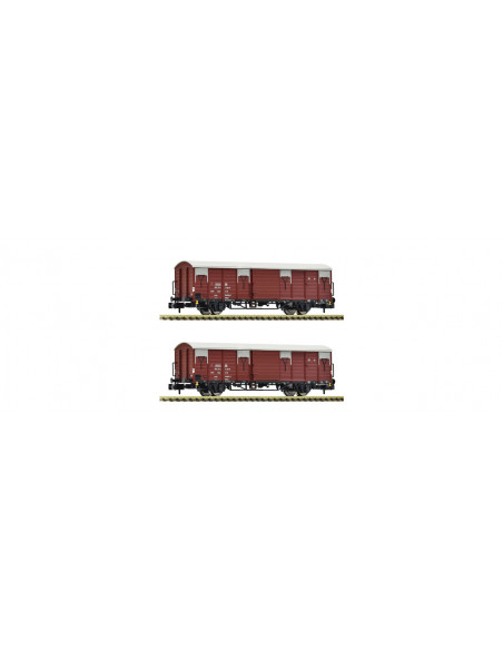 2 piece set covered goods wagons DR Ep VI N