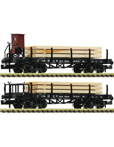 2 piece set stake wagons DRG Ep II N