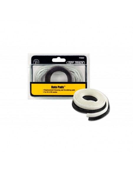 Replacement pads for roto wheel cleaner