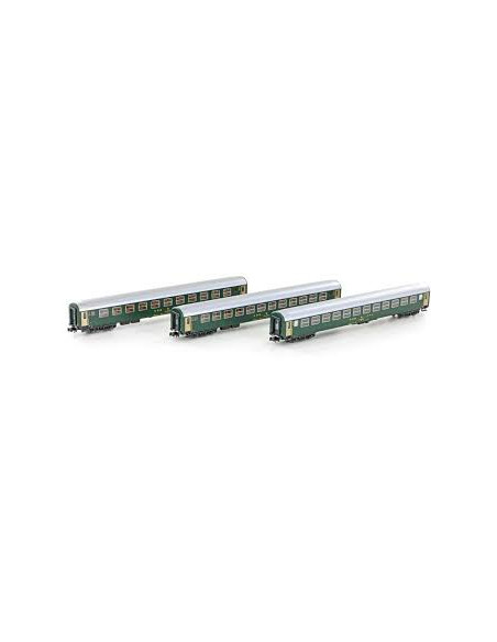 Set coches de viajeros SBB con luz interior N