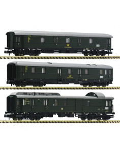 Set three postal wagons DB Ep III N