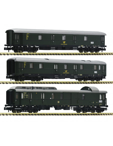 Set three postal wagons DB Ep III N