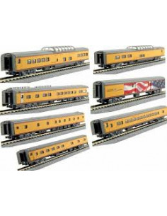 Set Union Pacific excursion train 7 car set N