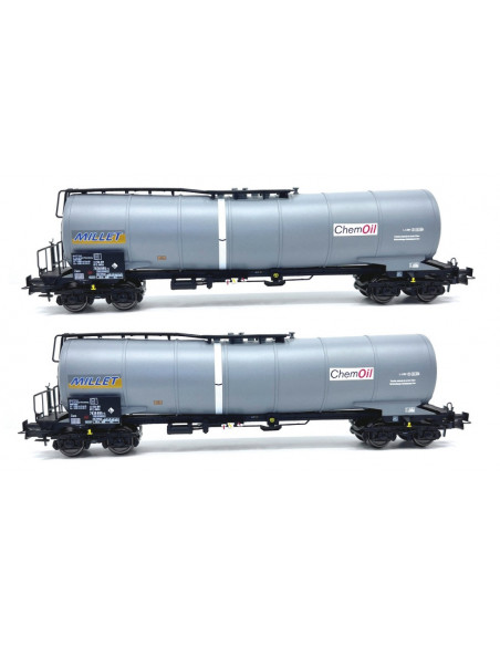 Set tank wagons Millet Chemoil Zacns Ep VI HO