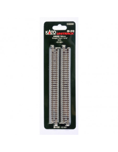 4 vias rectas 186 mm N KATO UNITRACK