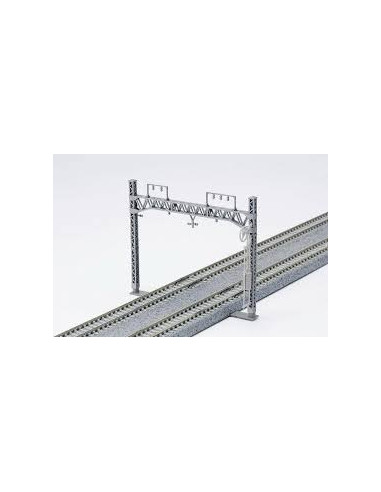 6 N Gauge Double Track Truss Catenary Gantries