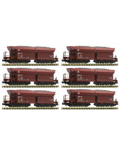 12-piece set self unloading hopper wagons Faalns 150 DB Ep IV N