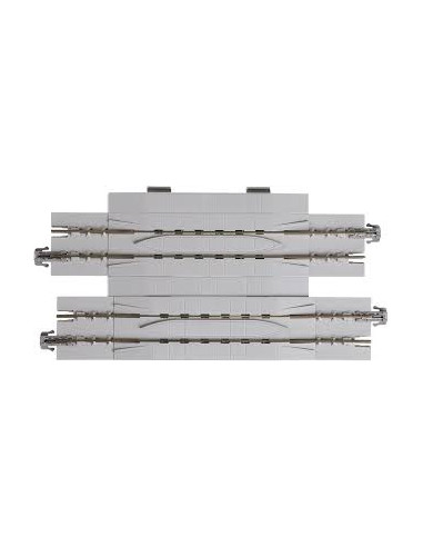 Dos tramos de vía recta para paso a nivel 124 mm N