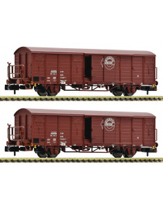 2 piece set covered goods wagons DR Ep IV N