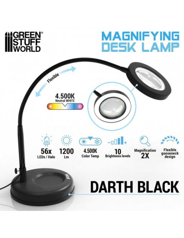 Lampara con lupa Darth Black